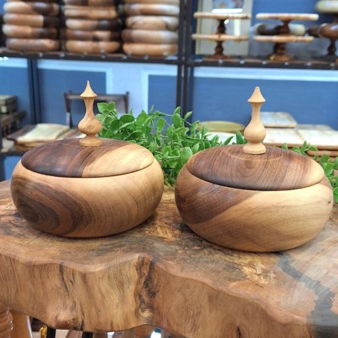 شکلات خوری چوبی قطر 15