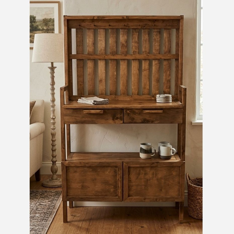 کافی بار پشت بلند دو کشو کابینتی
