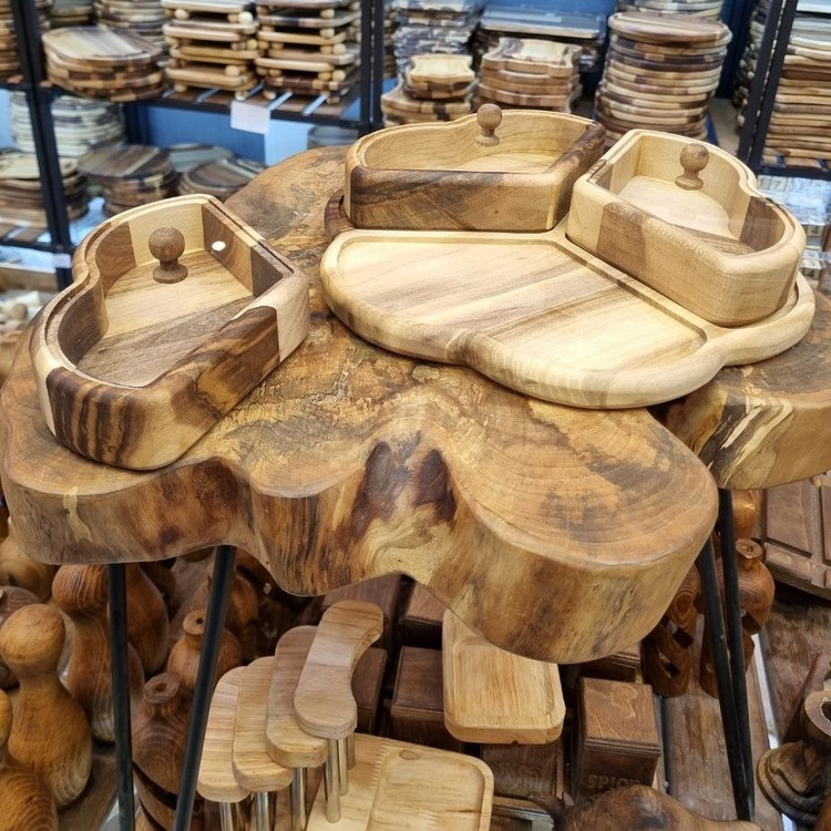 جعبه پذیرایی اردور قلبی سه تکه با استند
