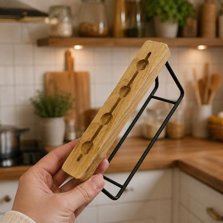 استند چاقو چوب و فلز