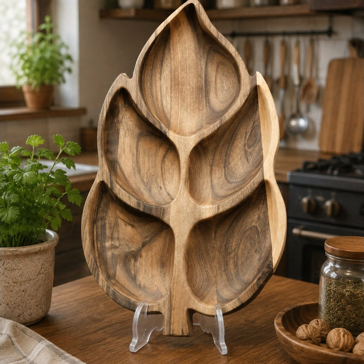 اردو چوبی برگ سه بعدی 5 خانه