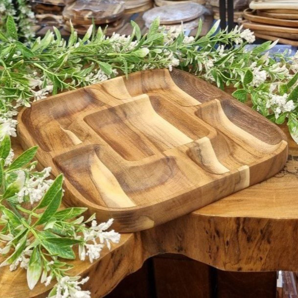 اردو چوبی مربع 5 خانه سه بعدی