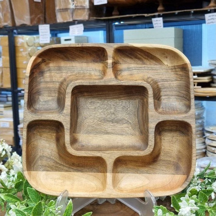 اردو چوبی مربع 5 خانه سه بعدی