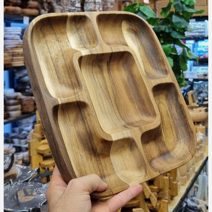 اردو چوبی مربع 5 خانه سه بعدی