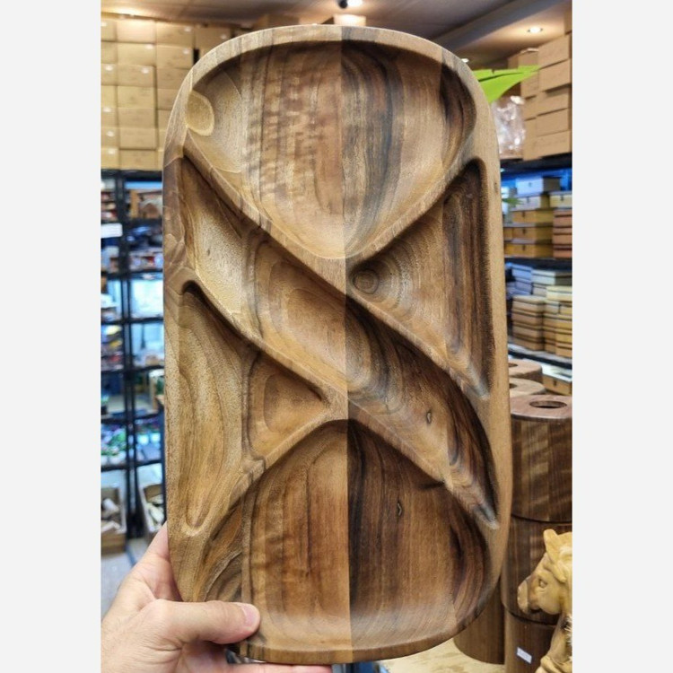 اردو چوبی مستطیل 5 خانه سه بعدی