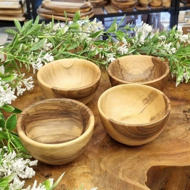 پیاله گرد چوب گردو