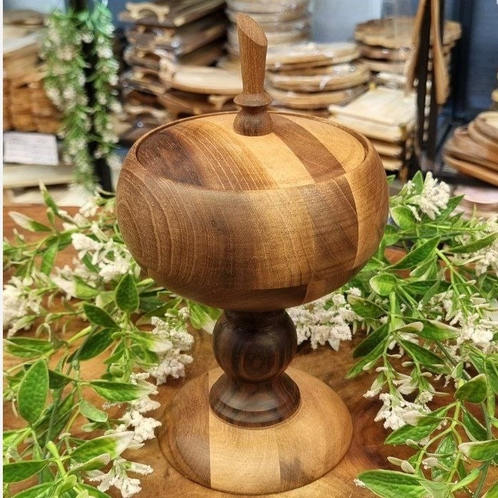 شکلات خوری چوبی پایه دار