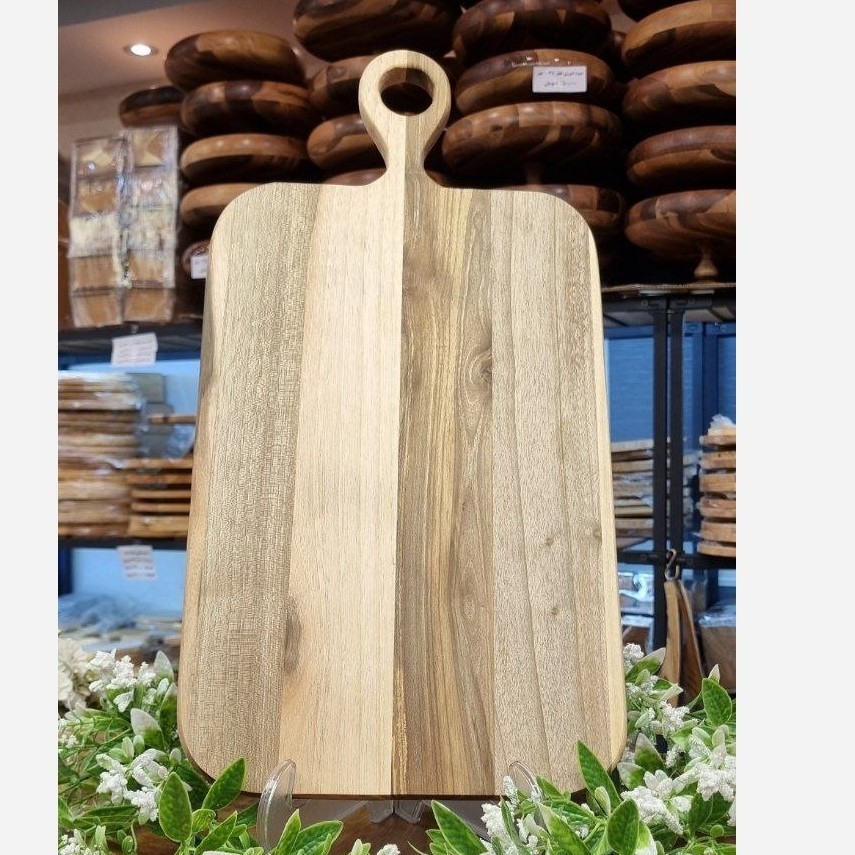 تخته سرو چوبی مستطیل دسته گرد