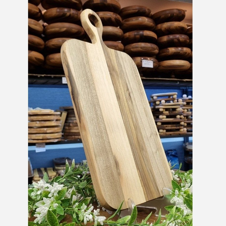 تخته سرو چوبی مستطیل دسته گرد
