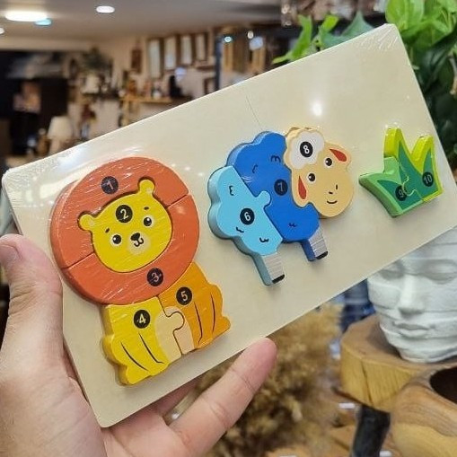 پازل چوبی برجسته مستطیل کوچک