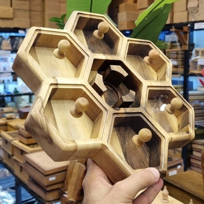 جعبه پذیرایی زنبوری هفت خانه وارمر دار