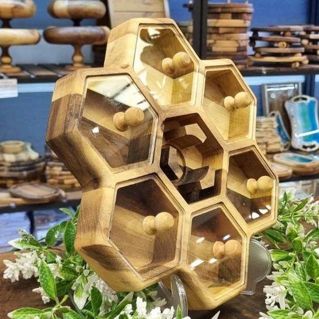 جعبه پذیرایی زنبوری هفت خانه وارمر دار