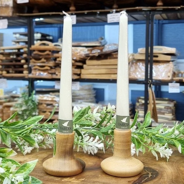شمعدان چوبی لوله ای