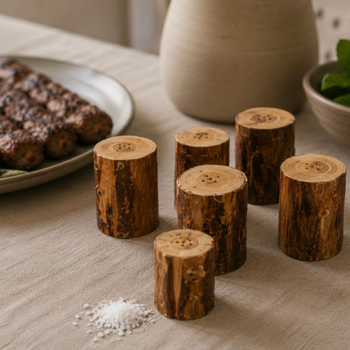 ادویه پاش چوبی روستیک طبیعی
