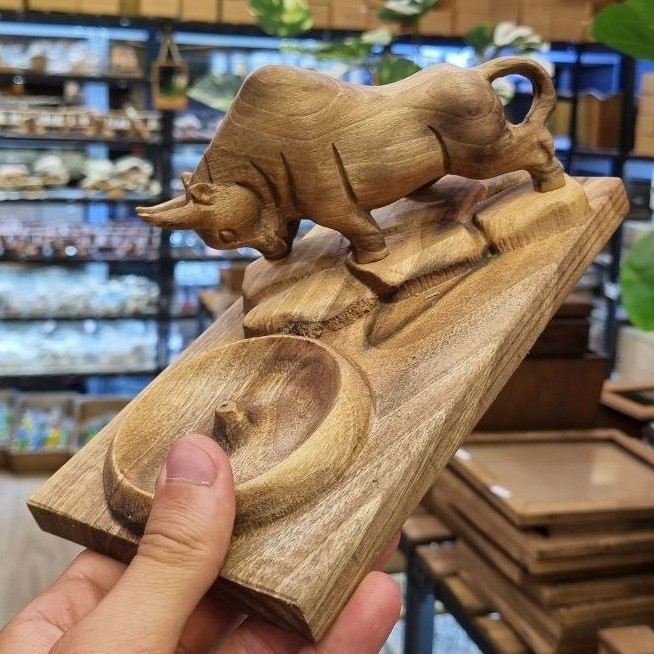 جاعودی چوبی طرح گاومیش بسیار جذاب