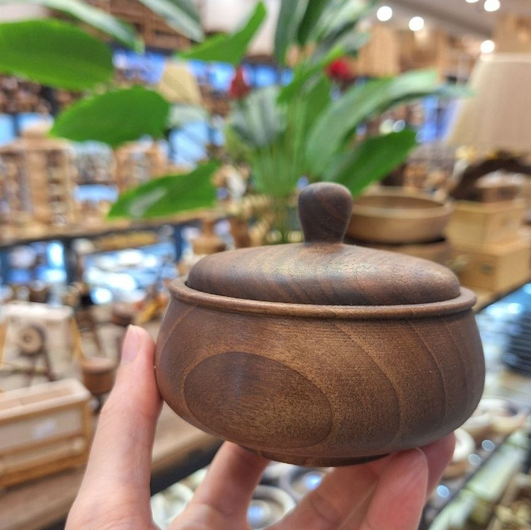قندان شیک چوب گردو