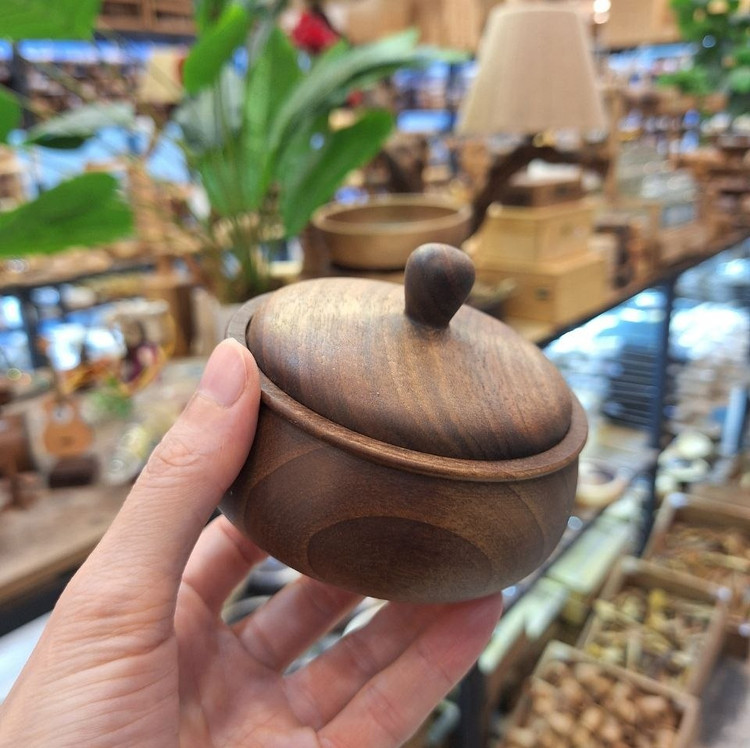 قندان شیک چوب گردو